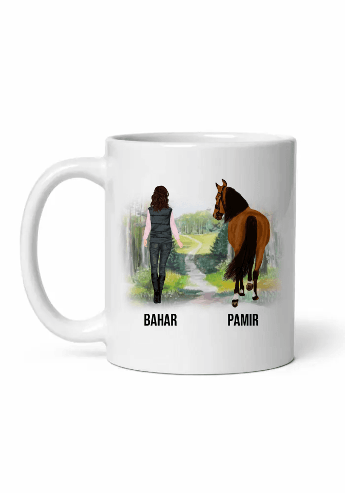 Atım ve Ben Kişiye Özel Kupa Bardak