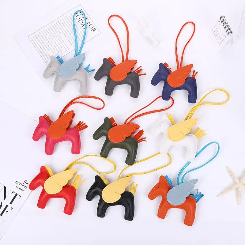 Unicorn Leather Keychain