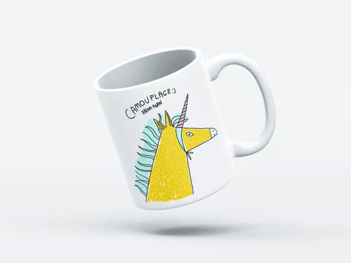 Camouflage Unicorn Mug - 3