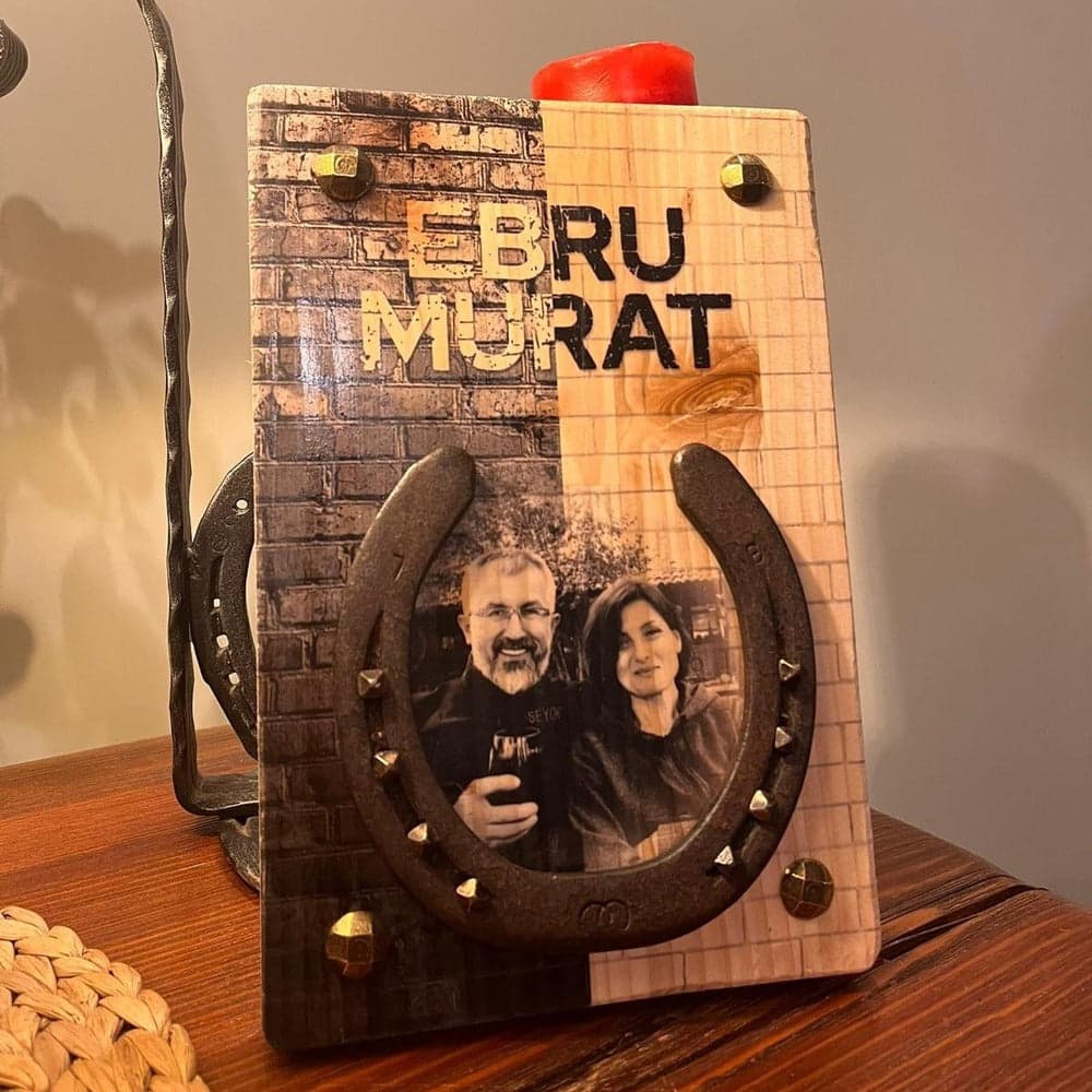 Kişiye Özel At Nalı Fotoğraf Çerçevesi - 2