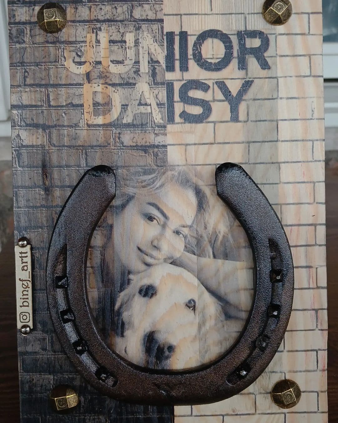 Kişiye Özel At Nalı Fotoğraf Çerçevesi - 3