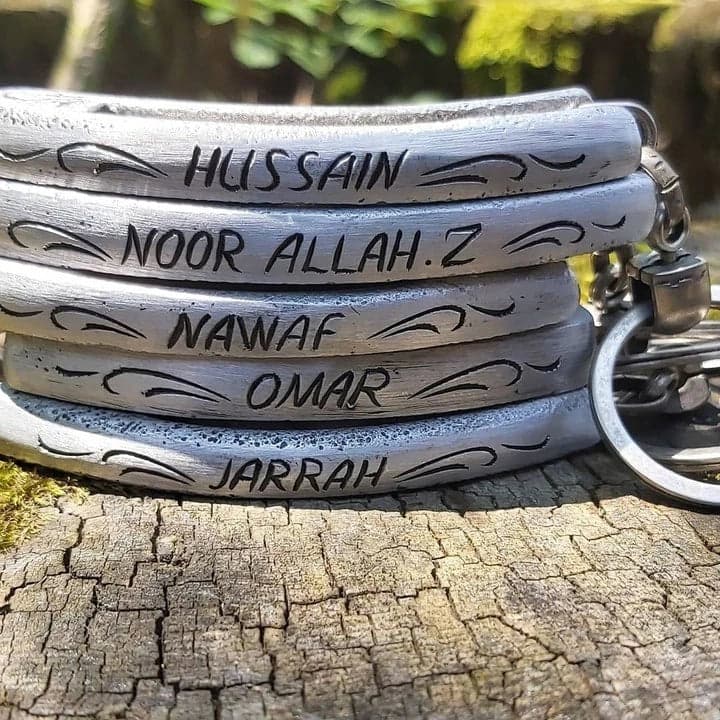 Kişiye Özel İsimli At Nalından Geri Dönüştürülmüş Anahtarlık - 2