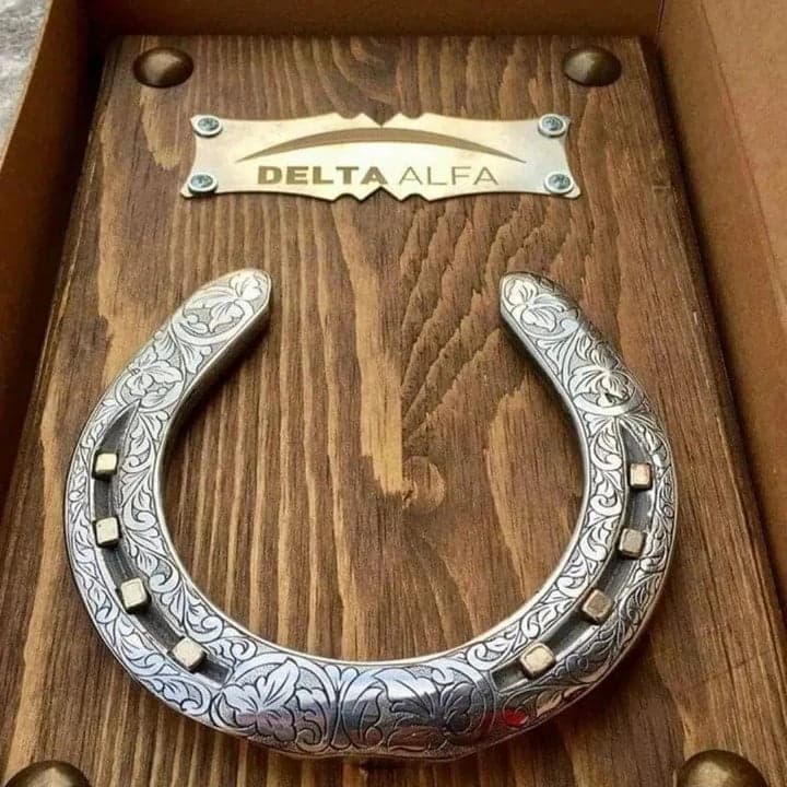 Tam Gravürlü Kişiye Özel Tasarımlı At Nalı - 2