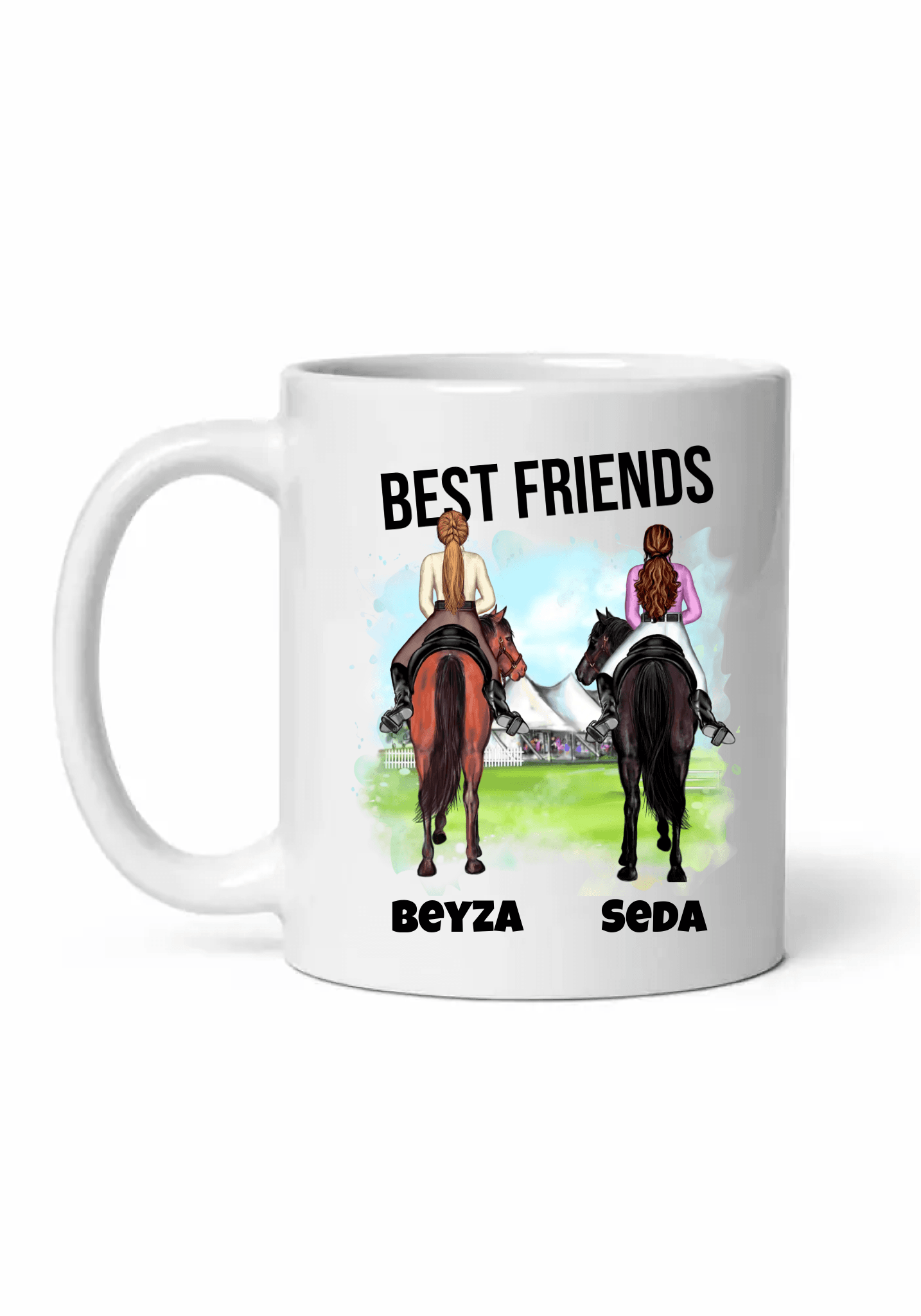 En İyi Atlı Arkadaşım Kişiye Özel Kupa Bardak