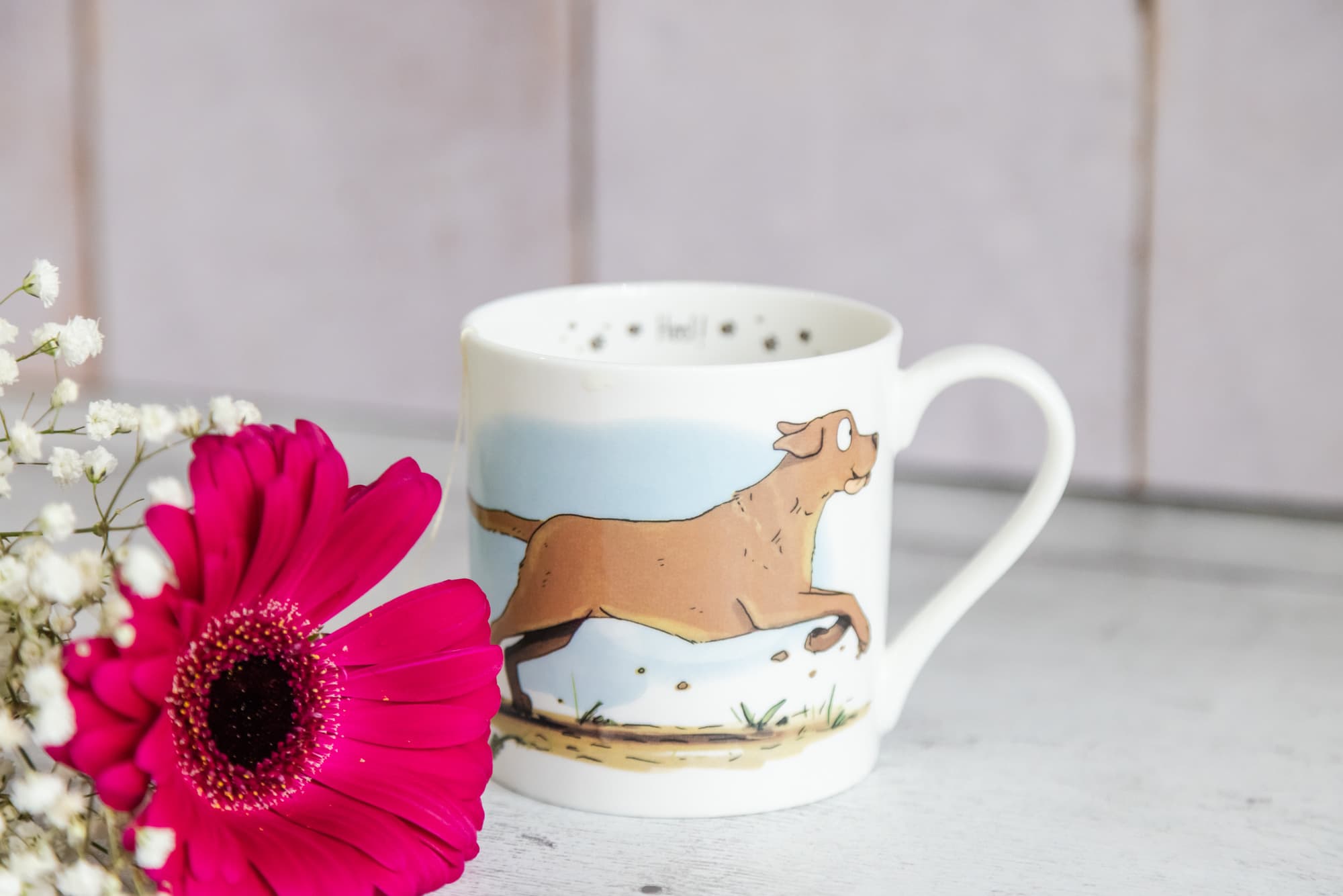 ‘Heel!’ Fine bone China Mug - 4