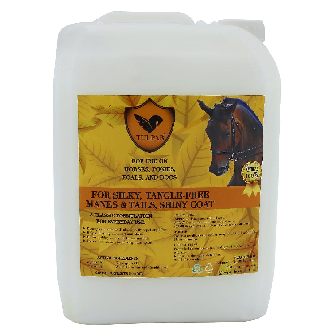 TULPAR Atlar için Doğal Yele, Kuyruk Bakımı, Tüy Parlatıcı Sprey - 500ml - 2