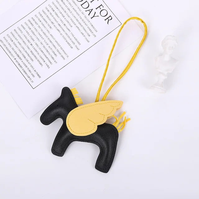 Unicorn Leather Keychain