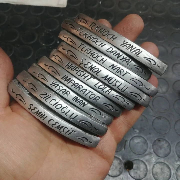 Personalized Named Horseshoe Recycled Keychain