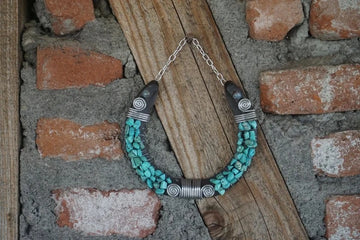 Turquoise Natural Stone Decorative Horseshoe