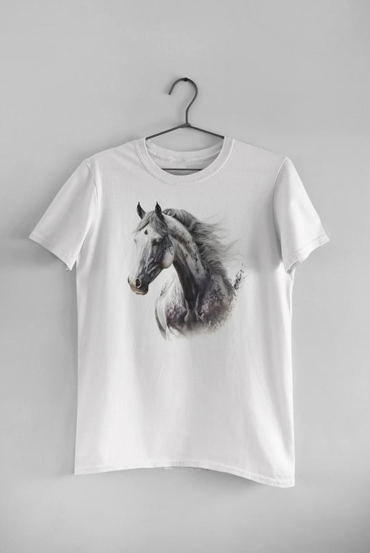Gray Horse Portrait T-Shirt