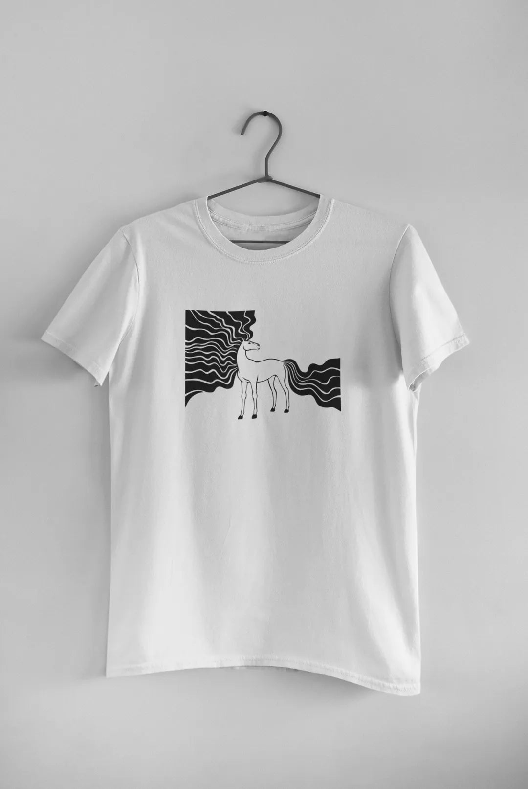 Long Tailed and Maned Horse T-Shirt