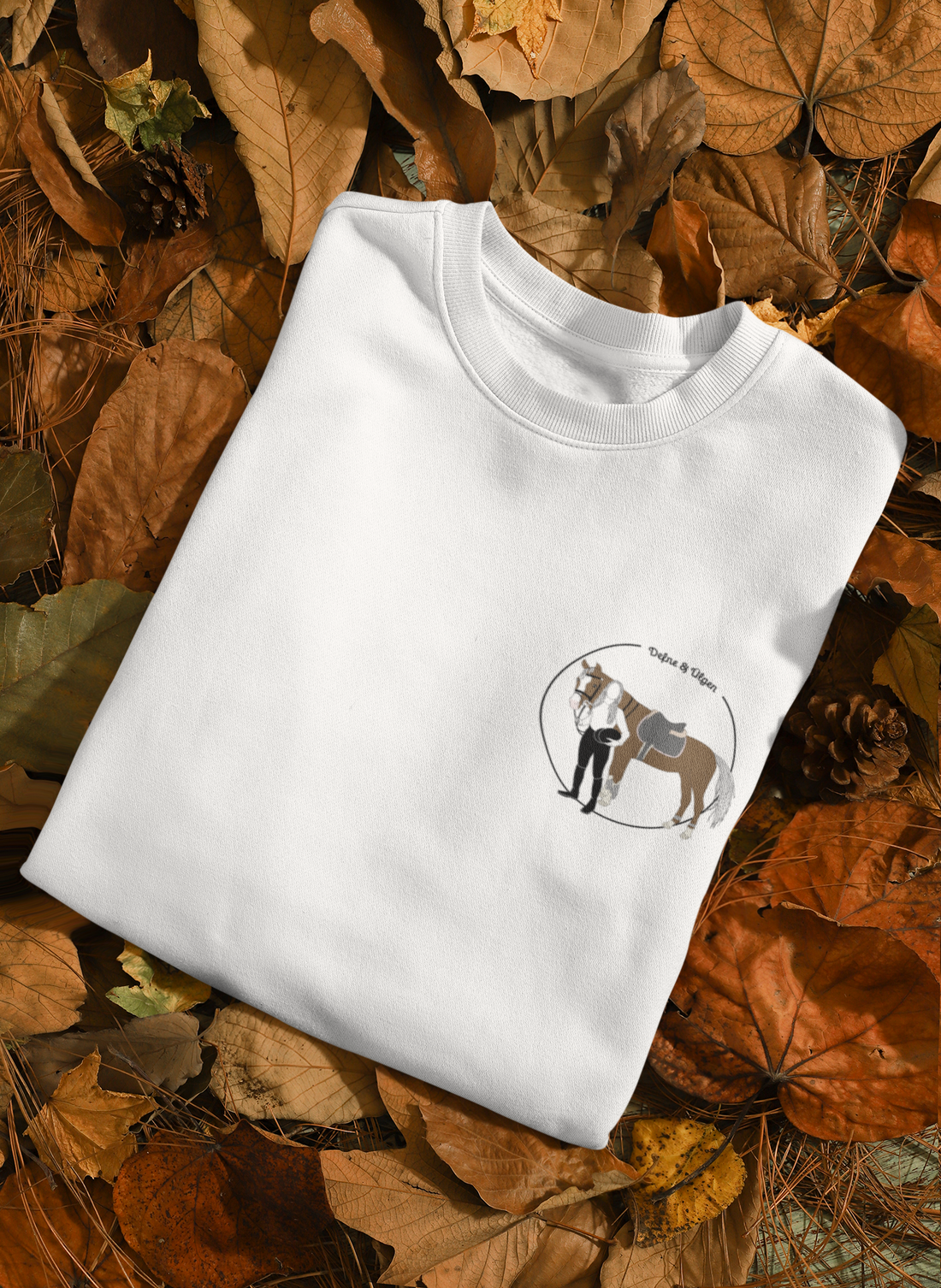 Personalized Horse Linear Design Sweatshirt